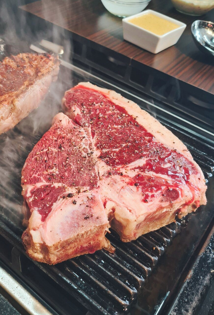 AGED ANGUS PORTERHOUSE STEAK, PRIME GRADE