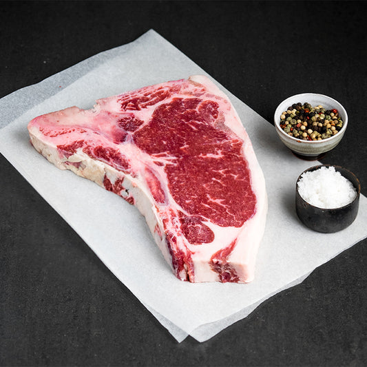 AGED ANGUS T-BONE STEAK, CHOICE GRADE