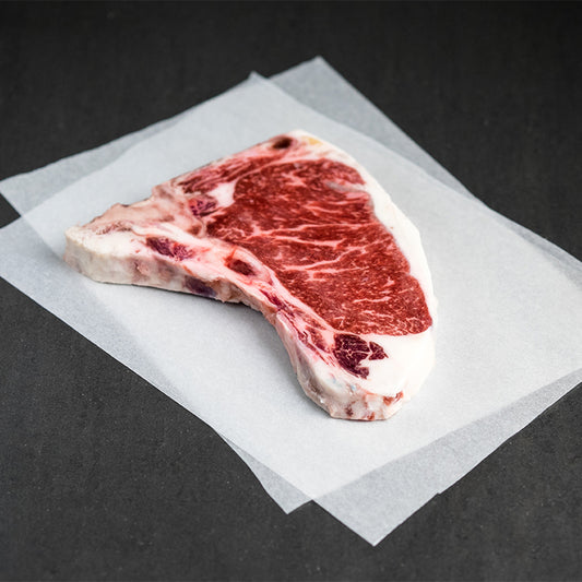 AGED ANGUS T-BONE STEAK, PRIME GRADE