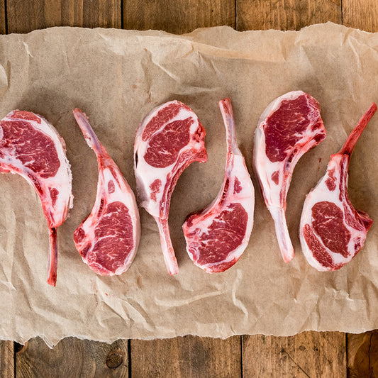 FRENCHED RACK OF LAMB CHOPS
