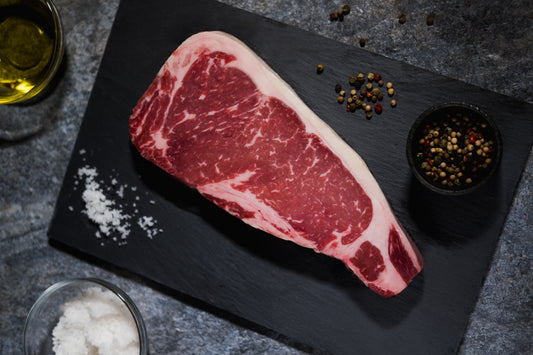 AGED CAB STRIPLOIN STEAK, CHOICE GRADE